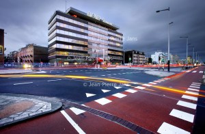 Nederland, Amsterdam , 14 december 2011. Het voormalige pand van de Volkskrant op de Wibautstraat wordt niet gesloopt. Foto:Jean-Pierre Jans